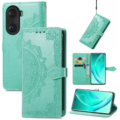 Mandala Flower Embossed Horizontal Flip Leather Phone Case, For Honor 60 Pro, For OnePlus 10 Pro, For ZTE Blade A31, For TCL 10L