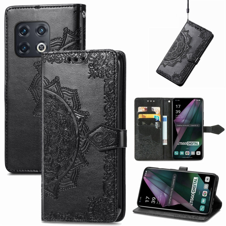 Mandala Flower Embossed Horizontal Flip Leather Phone Case, For Honor 60 Pro, For OnePlus 10 Pro, For ZTE Blade A31, For TCL 10L