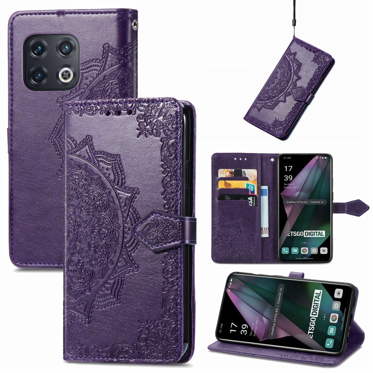 Mandala Flower Embossed Horizontal Flip Leather Phone Case, For Honor 60 Pro, For OnePlus 10 Pro, For ZTE Blade A31, For TCL 10L