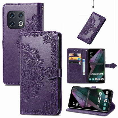 Mandala Flower Embossed Horizontal Flip Leather Phone Case, For Honor 60 Pro, For OnePlus 10 Pro, For ZTE Blade A31, For TCL 10L