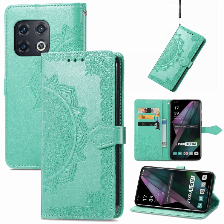 Mandala Flower Embossed Horizontal Flip Leather Phone Case, For Honor 60 Pro, For OnePlus 10 Pro, For ZTE Blade A31, For TCL 10L