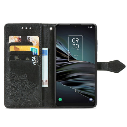 Mandala Flower Embossed Horizontal Flip Leather Phone Case, For TCL 20 XE, For TCL 20B, For TCL 205