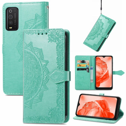Mandala Flower Embossed Horizontal Flip Leather Phone Case, For TCL 20 XE, For TCL 20B, For TCL 205
