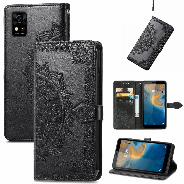 Mandala Flower Embossed Horizontal Flip Leather Phone Case, For Honor 60 Pro, For OnePlus 10 Pro, For ZTE Blade A31, For TCL 10L