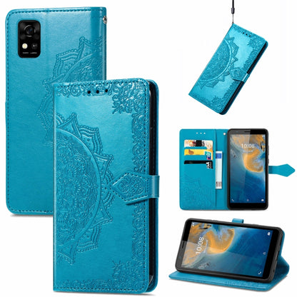 Mandala Flower Embossed Horizontal Flip Leather Phone Case, For Honor 60 Pro, For OnePlus 10 Pro, For ZTE Blade A31, For TCL 10L