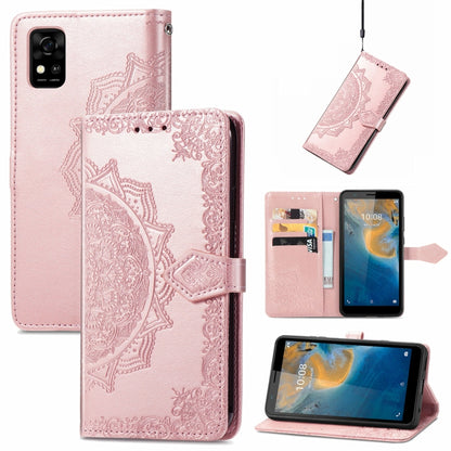 Mandala Flower Embossed Horizontal Flip Leather Phone Case, For Honor 60 Pro, For OnePlus 10 Pro, For ZTE Blade A31, For TCL 10L