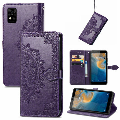 Mandala Flower Embossed Horizontal Flip Leather Phone Case, For Honor 60 Pro, For OnePlus 10 Pro, For ZTE Blade A31, For TCL 10L