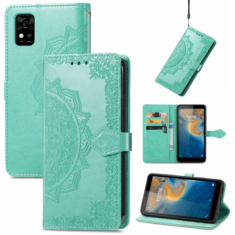 Mandala Flower Embossed Horizontal Flip Leather Phone Case, For Honor 60 Pro, For OnePlus 10 Pro, For ZTE Blade A31, For TCL 10L