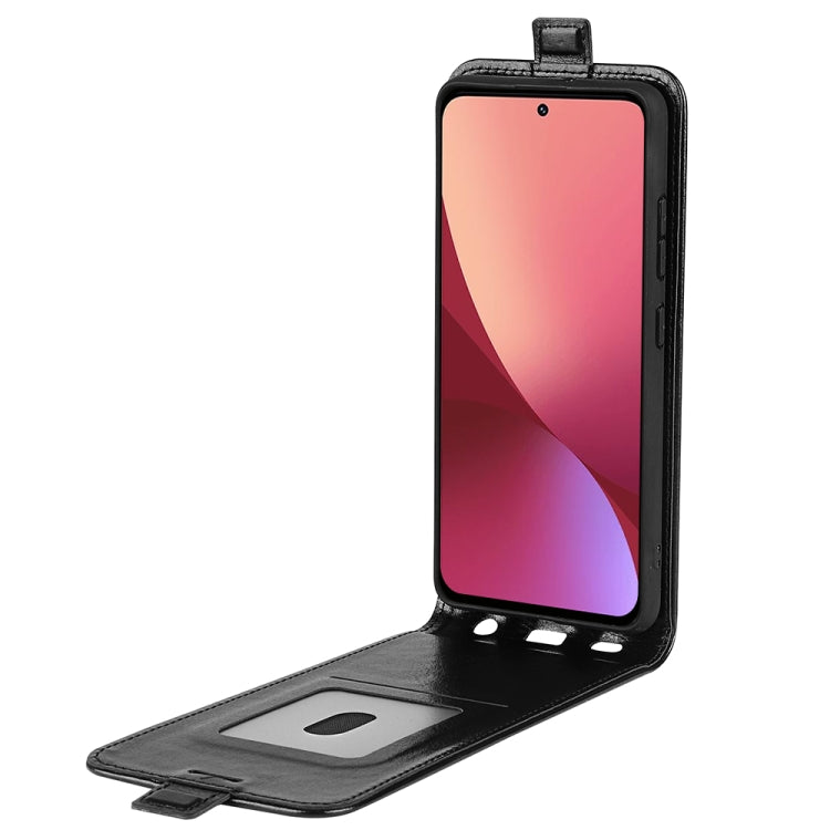 For Xiaomi 12 R64 Texture Vertical Flip Leather Phone Case, For Xiaomi 12