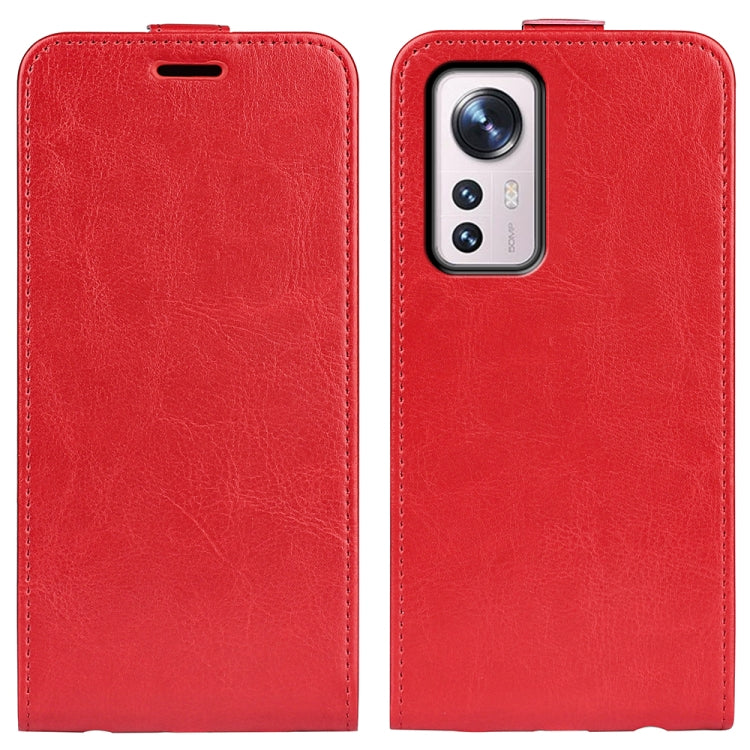 For Xiaomi 12 R64 Texture Vertical Flip Leather Phone Case, For Xiaomi 12