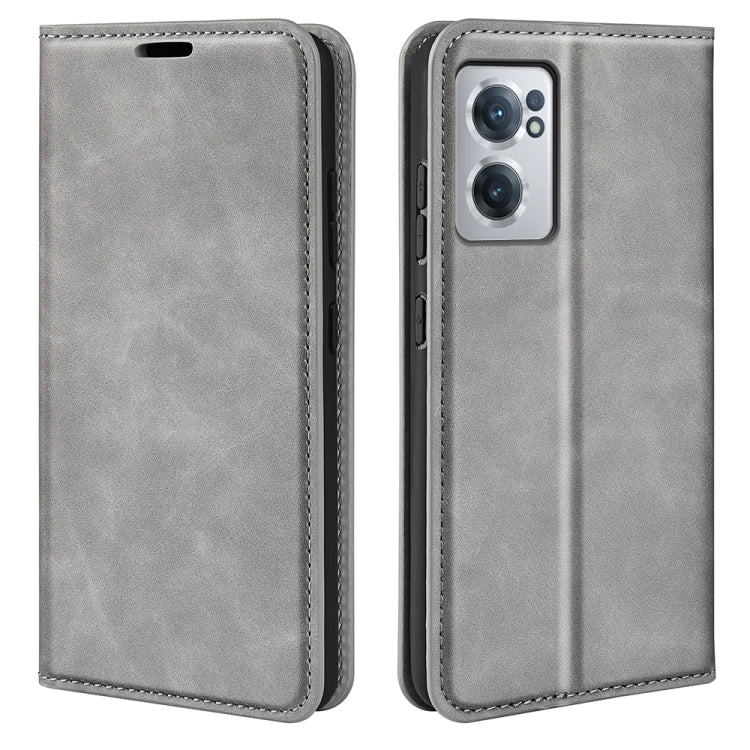For OnePlus Nord CE 2 5G Retro-skin Magnetic Suction Leather Phone Case, For OnePlus Nord CE 2 5G