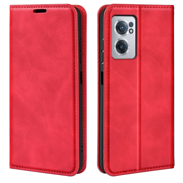 For OnePlus Nord CE 2 5G Retro-skin Magnetic Suction Leather Phone Case, For OnePlus Nord CE 2 5G