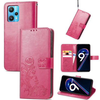 Four-leaf Clasp Embossed Buckle Leather Phone Case, For OPPO Find X5 Pro, For OPPO Find X5, For OPPO Realme 9 Pro, For OPPO Realme 9 Pro+ 5G