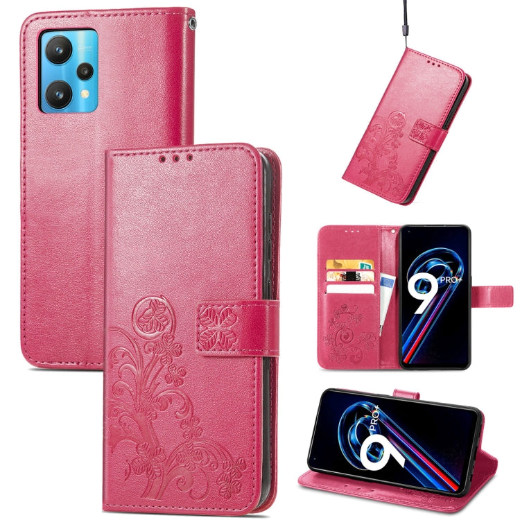 Four-leaf Clasp Embossed Buckle Leather Phone Case, For OPPO Find X5 Pro, For OPPO Find X5, For OPPO Realme 9 Pro, For OPPO Realme 9 Pro+ 5G