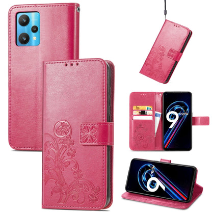Four-leaf Clasp Embossed Buckle Leather Phone Case, For OPPO Find X5 Pro, For OPPO Find X5, For OPPO Realme 9 Pro, For OPPO Realme 9 Pro+ 5G