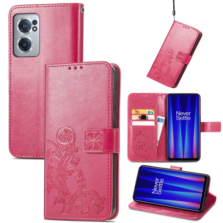Four-leaf Clasp Embossed Buckle Leather Phone Case, For OnePlus Nord CE 2 5G, For Google Pixel 7 Pro 5G, For Google Pixel 7 5G, For Motorola Edge 30 Pro