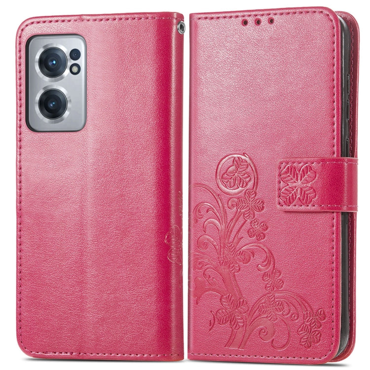 Four-leaf Clasp Embossed Buckle Leather Phone Case, For OnePlus Nord CE 2 5G, For Google Pixel 7 Pro 5G, For Google Pixel 7 5G, For Motorola Edge 30 Pro