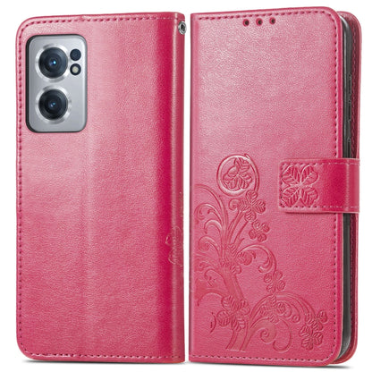 Four-leaf Clasp Embossed Buckle Leather Phone Case, For OnePlus Nord CE 2 5G, For Google Pixel 7 Pro 5G, For Google Pixel 7 5G, For Motorola Edge 30 Pro