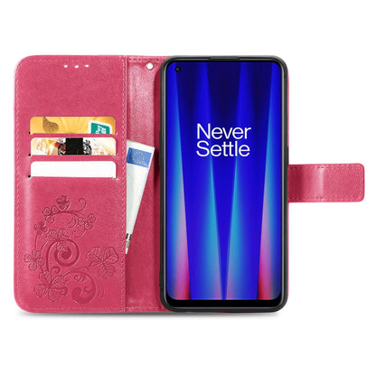 Four-leaf Clasp Embossed Buckle Leather Phone Case, For OnePlus Nord CE 2 5G, For Google Pixel 7 Pro 5G, For Google Pixel 7 5G, For Motorola Edge 30 Pro