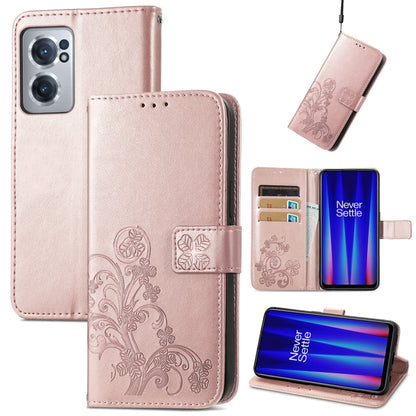 Four-leaf Clasp Embossed Buckle Leather Phone Case, For OnePlus Nord CE 2 5G, For Google Pixel 7 Pro 5G, For Google Pixel 7 5G, For Motorola Edge 30 Pro