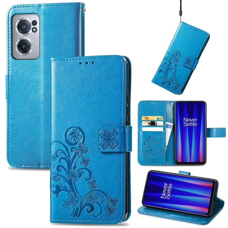 Four-leaf Clasp Embossed Buckle Leather Phone Case, For OnePlus Nord CE 2 5G, For Google Pixel 7 Pro 5G, For Google Pixel 7 5G, For Motorola Edge 30 Pro