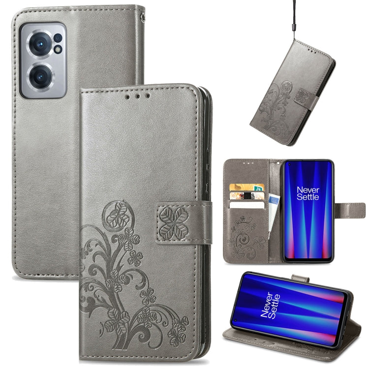Four-leaf Clasp Embossed Buckle Leather Phone Case, For OnePlus Nord CE 2 5G, For Google Pixel 7 Pro 5G, For Google Pixel 7 5G, For Motorola Edge 30 Pro