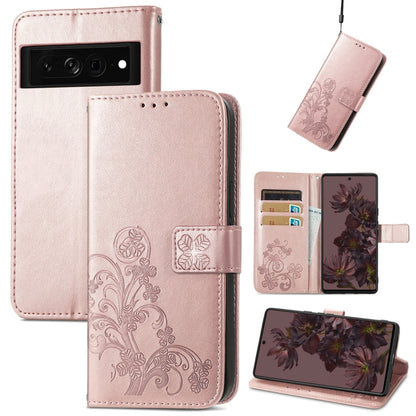 Four-leaf Clasp Embossed Buckle Leather Phone Case, For OnePlus Nord CE 2 5G, For Google Pixel 7 Pro 5G, For Google Pixel 7 5G, For Motorola Edge 30 Pro