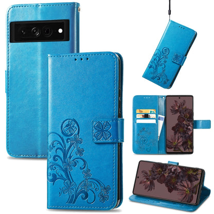Four-leaf Clasp Embossed Buckle Leather Phone Case, For OnePlus Nord CE 2 5G, For Google Pixel 7 Pro 5G, For Google Pixel 7 5G, For Motorola Edge 30 Pro