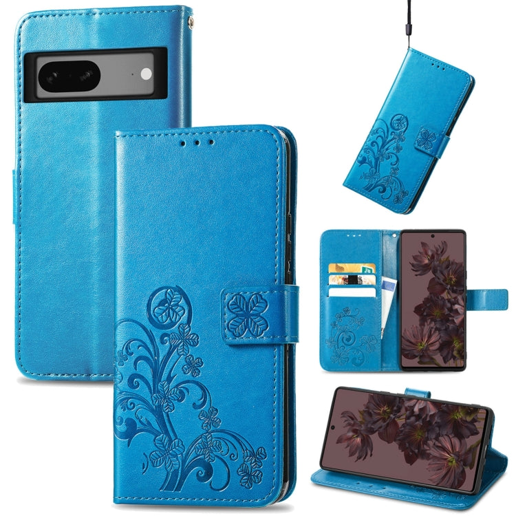 Four-leaf Clasp Embossed Buckle Leather Phone Case, For OnePlus Nord CE 2 5G, For Google Pixel 7 Pro 5G, For Google Pixel 7 5G, For Motorola Edge 30 Pro