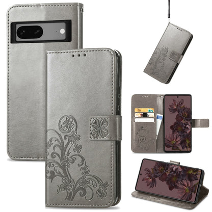 Four-leaf Clasp Embossed Buckle Leather Phone Case, For OnePlus Nord CE 2 5G, For Google Pixel 7 Pro 5G, For Google Pixel 7 5G, For Motorola Edge 30 Pro