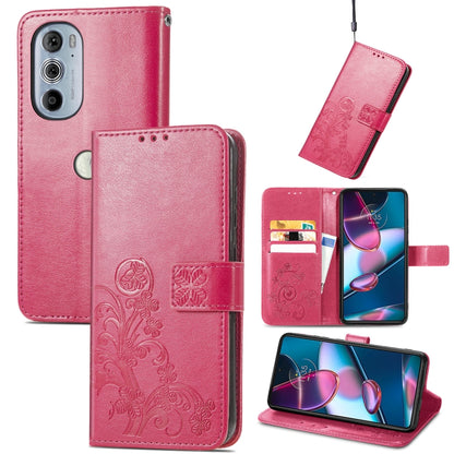 Four-leaf Clasp Embossed Buckle Leather Phone Case, For OnePlus Nord CE 2 5G, For Google Pixel 7 Pro 5G, For Google Pixel 7 5G, For Motorola Edge 30 Pro