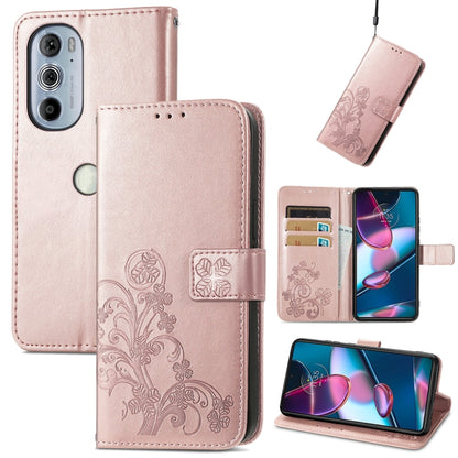 Four-leaf Clasp Embossed Buckle Leather Phone Case, For OnePlus Nord CE 2 5G, For Google Pixel 7 Pro 5G, For Google Pixel 7 5G, For Motorola Edge 30 Pro