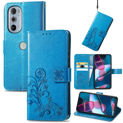 Four-leaf Clasp Embossed Buckle Leather Phone Case, For OnePlus Nord CE 2 5G, For Google Pixel 7 Pro 5G, For Google Pixel 7 5G, For Motorola Edge 30 Pro