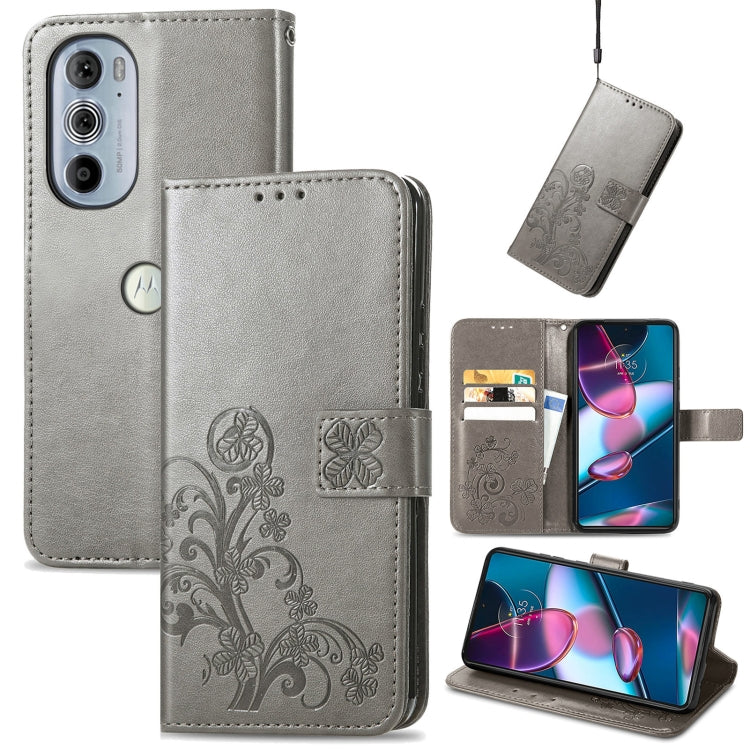 Four-leaf Clasp Embossed Buckle Leather Phone Case, For OnePlus Nord CE 2 5G, For Google Pixel 7 Pro 5G, For Google Pixel 7 5G, For Motorola Edge 30 Pro