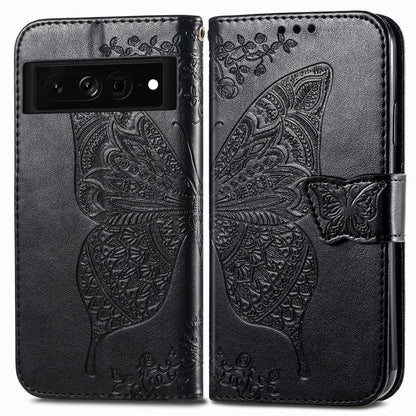 Butterfly Love Flower Embossed Leather Phone Case, For Google Pixel 7 Pro 5G, For Google Pixel 7 5G, For OnePlus Nord CE 2 5G