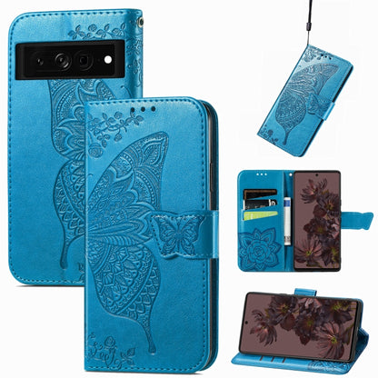 Butterfly Love Flower Embossed Leather Phone Case, For Google Pixel 7 Pro 5G, For Google Pixel 7 5G, For OnePlus Nord CE 2 5G
