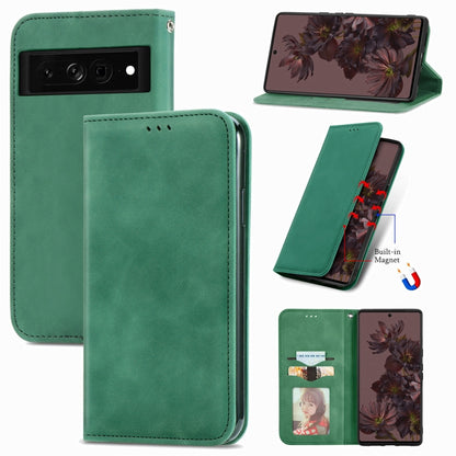 Retro Skin Feel Magnetic Leather Phone Case, For Google Pixel 7 Pro 5G, For Google Pixel 7 5G, For Motorola Moto G Stylus 5G 2022, For Motorola Moto G22