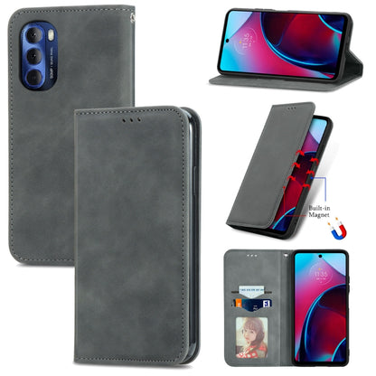 Retro Skin Feel Magnetic Leather Phone Case, For Google Pixel 7 Pro 5G, For Google Pixel 7 5G, For Motorola Moto G Stylus 5G 2022, For Motorola Moto G22