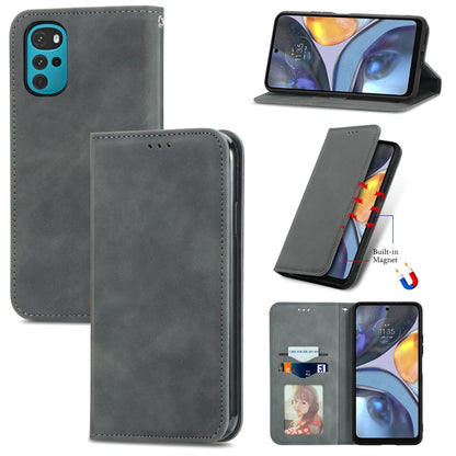 Retro Skin Feel Magnetic Leather Phone Case, For Google Pixel 7 Pro 5G, For Google Pixel 7 5G, For Motorola Moto G Stylus 5G 2022, For Motorola Moto G22