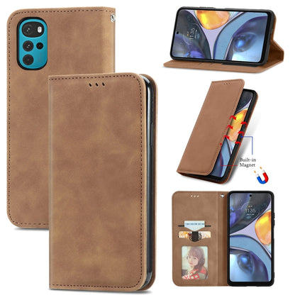 Retro Skin Feel Magnetic Leather Phone Case, For Google Pixel 7 Pro 5G, For Google Pixel 7 5G, For Motorola Moto G Stylus 5G 2022, For Motorola Moto G22