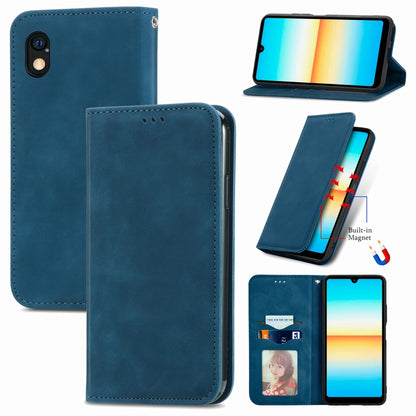 Retro Skin Feel Magnetic Leather Phone Case, For Sony Xperia Ace III