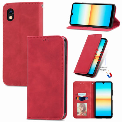 Retro Skin Feel Magnetic Leather Phone Case, For Sony Xperia Ace III