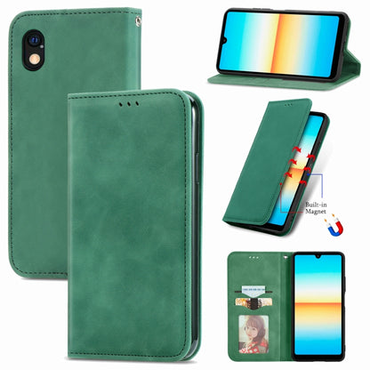 Retro Skin Feel Magnetic Leather Phone Case, For Sony Xperia Ace III