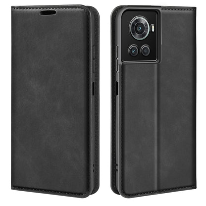 For OnePlus Ace / 10R Retro-skin Magnetic Suction Leather Phone Case, For OnePlus Ace / 10R
