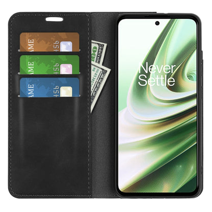 For OnePlus Ace / 10R Retro-skin Magnetic Suction Leather Phone Case, For OnePlus Ace / 10R