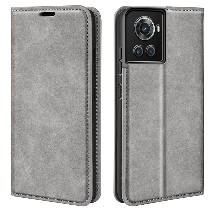 For OnePlus Ace / 10R Retro-skin Magnetic Suction Leather Phone Case, For OnePlus Ace / 10R