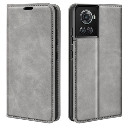 For OnePlus Ace / 10R Retro-skin Magnetic Suction Leather Phone Case, For OnePlus Ace / 10R