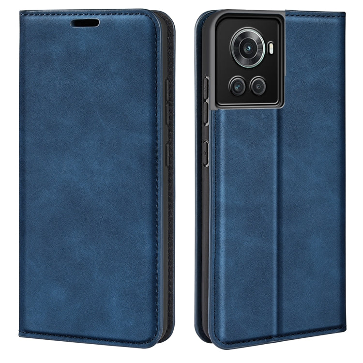 For OnePlus Ace / 10R Retro-skin Magnetic Suction Leather Phone Case, For OnePlus Ace / 10R