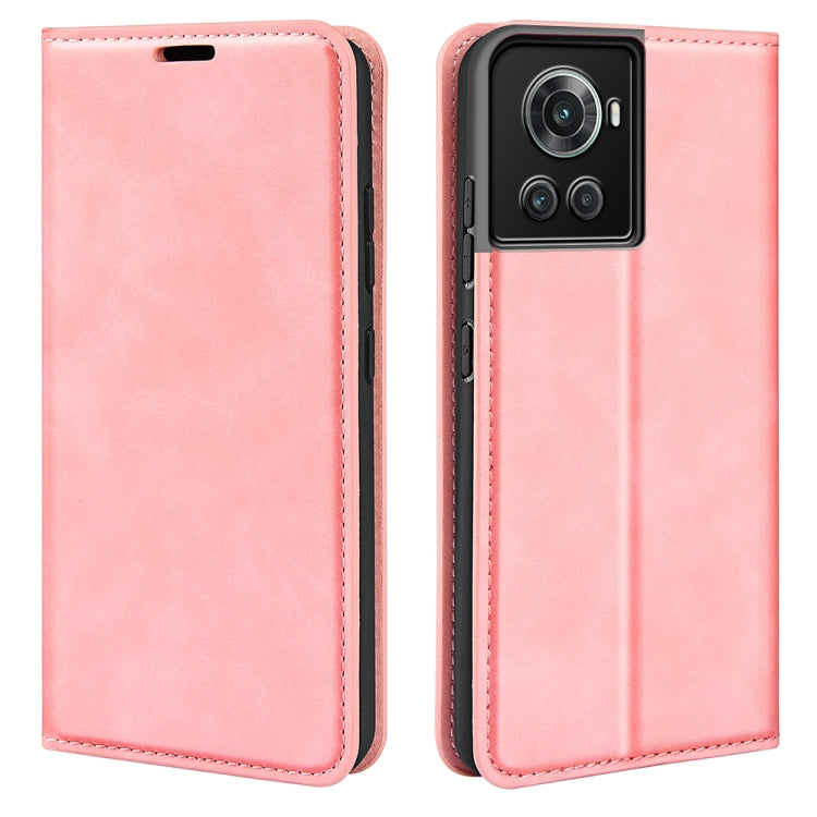 For OnePlus Ace / 10R Retro-skin Magnetic Suction Leather Phone Case, For OnePlus Ace / 10R
