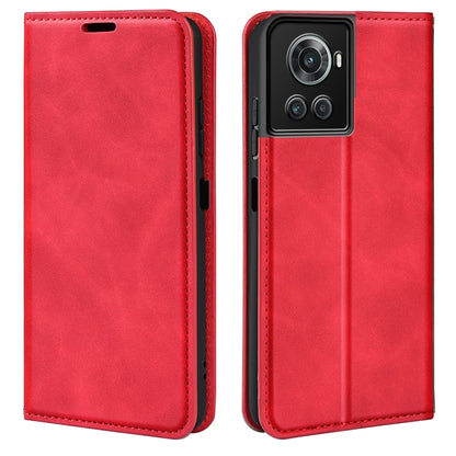 For OnePlus Ace / 10R Retro-skin Magnetic Suction Leather Phone Case, For OnePlus Ace / 10R